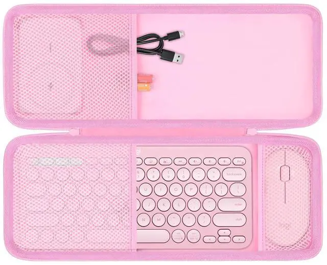 Main image of co2CREA Hard Case Compatible with Logitech Pebble 2 Combo K380 K380s Pebble Keys 2 + M350 Wireless Keyboard and Pebble Mouse Combo (Rose)