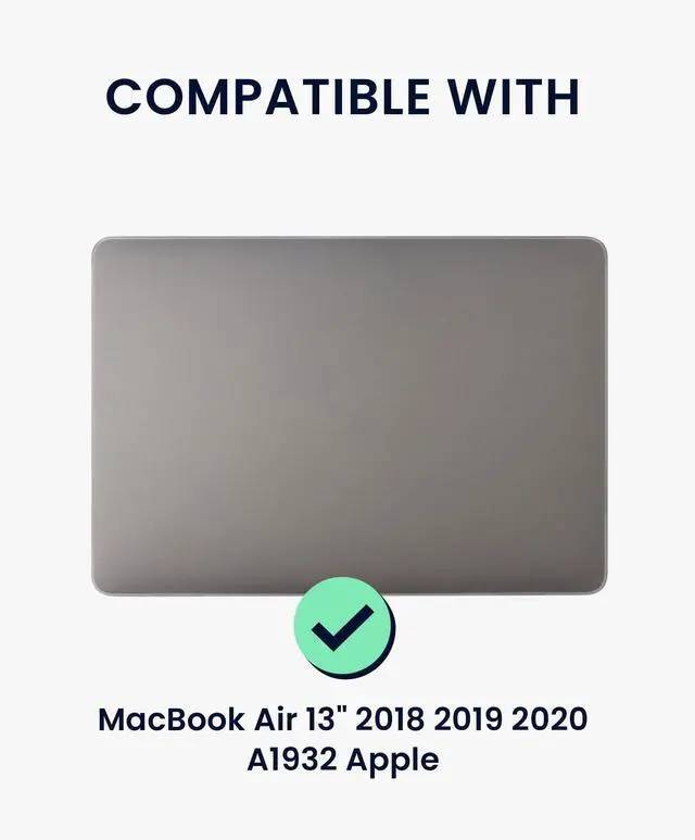 Alt view image 2 of 5 - kwmobile Laptop Case Compatible with Apple MacBook Air 13" 2018 2019 2020 A1932 Case - 360deg Woven Textured Laptop Cover - White