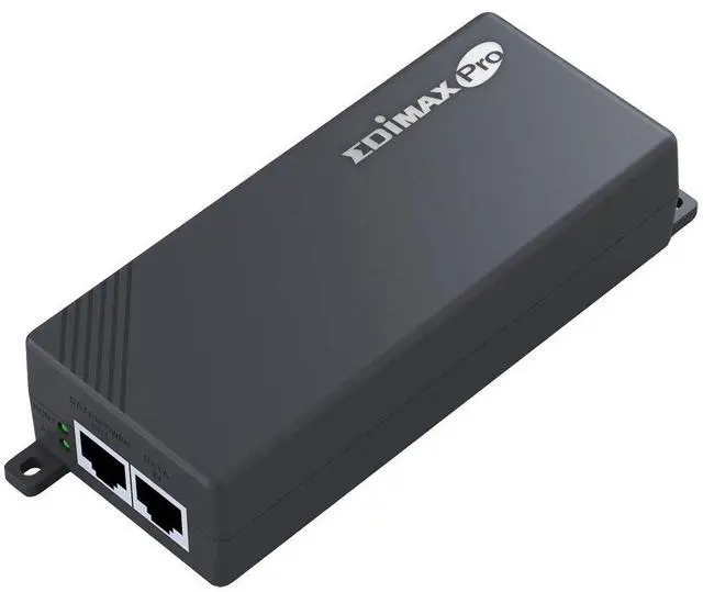 Alt view image 2 of 5 - Edimax Pro Gigabit PoE+ 30W Injector Adapter, Adds Power to PoE Powered Device (PD) Device for up to 100 Meters (328ft), Powers IP Cameras, IP Phones, Access Points and More, GP-101IT