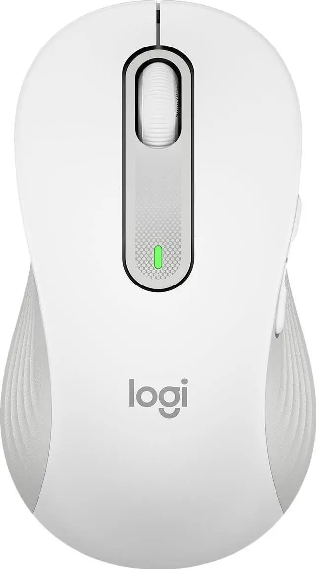 Main image of Logitech Signature M650 Mouse - Optical - Wireless - 32.81 ft - Bluetooth - Off White - USB - 4000 dpi - Scroll Wheel - 5 Programmable Button(s) - Large Hand/Palm Size - Left-handed - 1 x AA Battery S