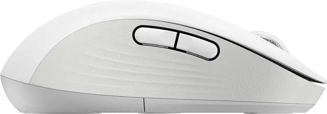 Alt view image 3 of 5 - Logitech Signature M650 Mouse - Optical - Wireless - 32.81 ft - Bluetooth - Off White - USB - 4000 dpi - Scroll Wheel - 5 Programmable Button(s) - Large Hand/Palm Size - Left-handed - 1 x AA Battery S