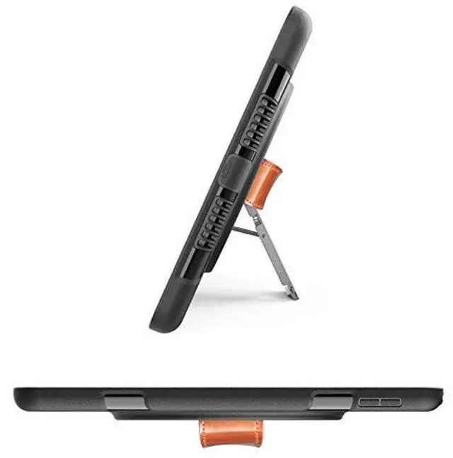 Alt view image 4 of 5 - New Trent iPad 9th Generation, 8th Generation, 7th Generation Stronger Kickstand Full Body case with Rotational Hand Strap & Screen Protector 2021 2020 2019