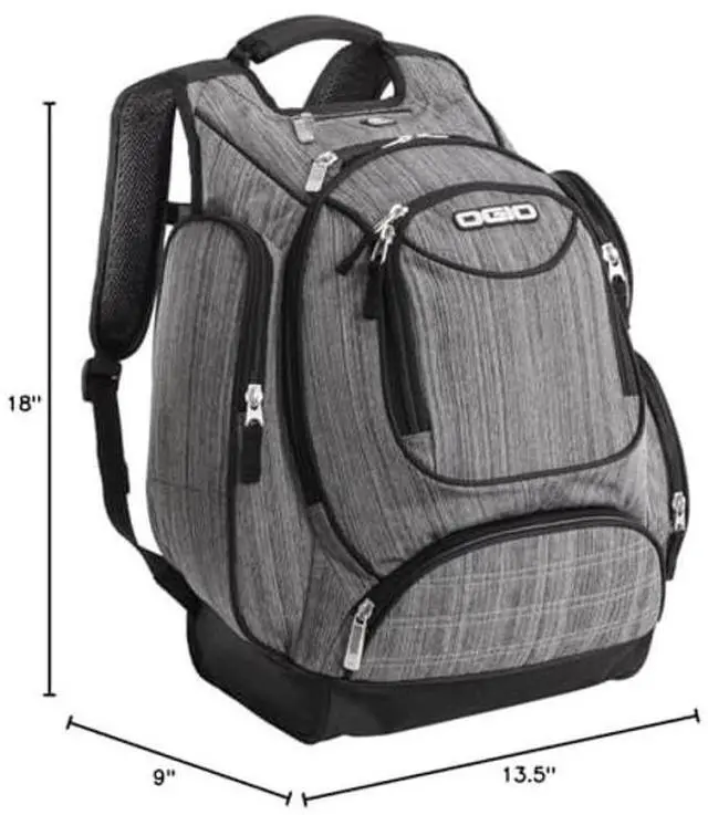 Alt view image 3 of 3 - Ogio Metro Backpack Color Noise Black/Gray