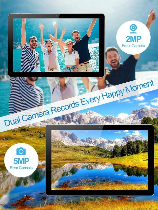 Alt view image 3 of 5 - ATMPC Android Tablet 10 Inch,Tablets,6GB (2+4 Expand) RAM 32GB ROM & 128GB Expandable Android 12 Tablet, 1280x800 IPS HD Touch Screen Tablets, 2+5Mp Dual Camera, WiFi, BT5.2, 6000Mah Battery