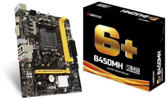 Main image of Biostar B450MH Motherboard AMD B450 Socket AM4 Micro ATX