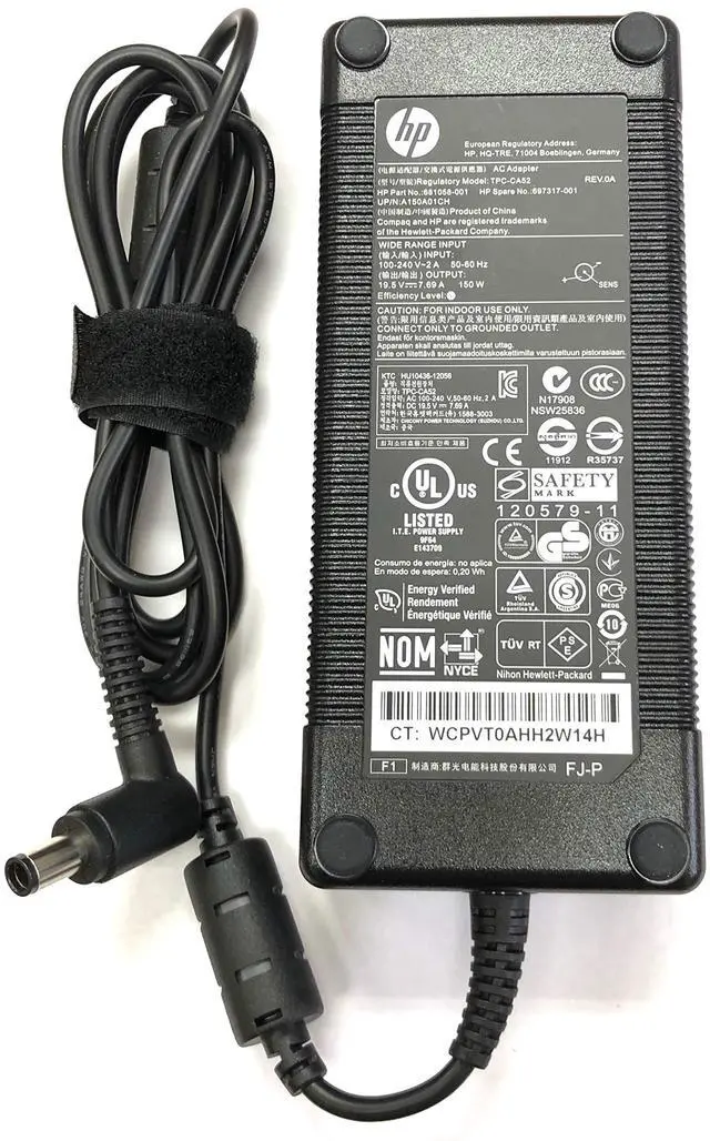 Alt view image 2 of 5 - HP 150W AC Adapter Model:TPC-CA52 HP:681058-001 SP:697317-001