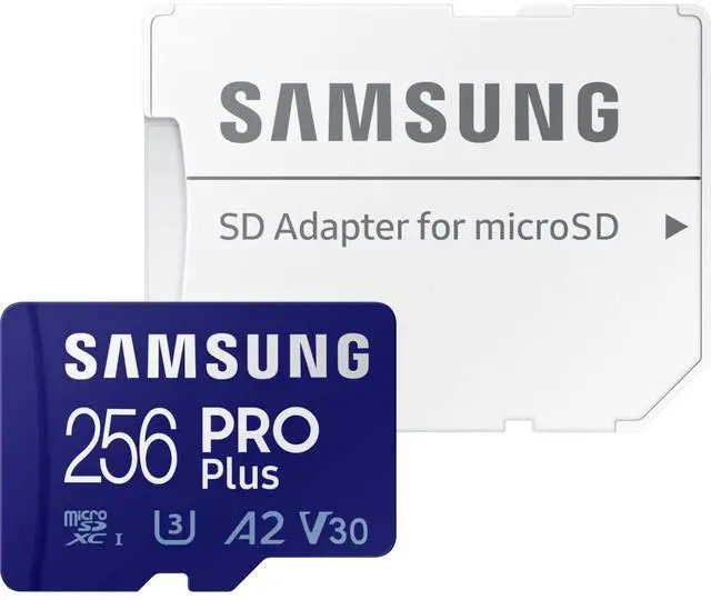 Main image of Samsung 256GB PRO Plus MicroSD Card (2021), Read & Write Speeds Up to 160MB/s & 120MB/s, Compatible to UHS Interface, U3, V30, A2