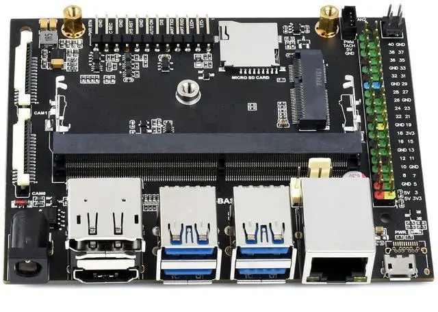 Main image of Waveshare Jetson-IO-Base-A Carrier Board Jetson Nano Development/Expansion Kit Alternative Solution of B01 Kit Compatible with Both Jetson Nano and Jetson Xavier NX Only Carrier Board