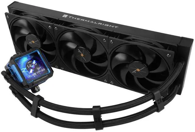 Main image of Thermalright FW PRO 360 Black CPU Water Cooler with PWM Fan, 2000RPM Speeds,IPS LCD Screen with 320 * 320 Resolution,Liquid CPU Cooler,for AM5/Intel LGA1851/1700,2.73inch Display Screen
