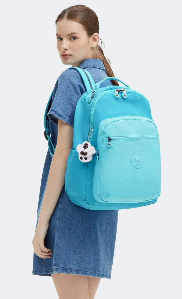 Alt view image 4 of 5 - Kipling Women's Seoul 15" Laptop Backpack, Durable, Roomy with Padded Shoulder Straps, Built-In Protective Sleeve