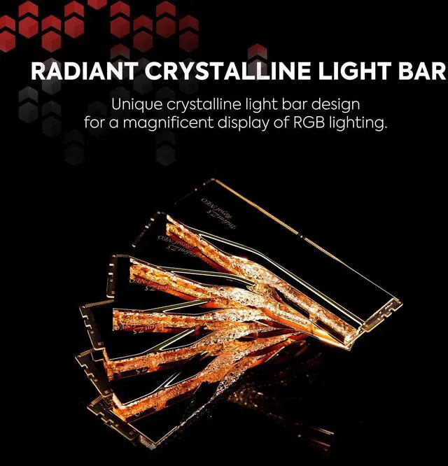 Alt view image 3 of 5 - G.SKILL Trident Z5 Royal Neo Series (AMD Expo) DDR5 RAM 32GB (2x16GB) 6400MT/s CL30-39-39-102 1.40V Desktop Computer Memory UDIMM - Gold (F5-6400J3039G16GX2-TR5NG)