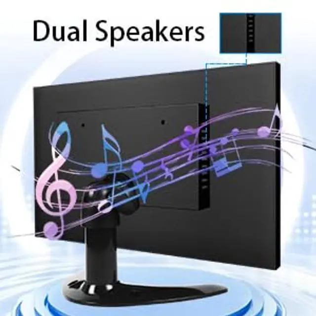 Alt view image 4 of 5 - 9 Inch Small Monitor Built-in Speakers, Mini Monitor 1280 x 720, HDMI VGA Input 60 Hz 3ms IPS Screen Display, Security Display for Raspi CCTV Camera Car HDMI VGA Input Metal Shell