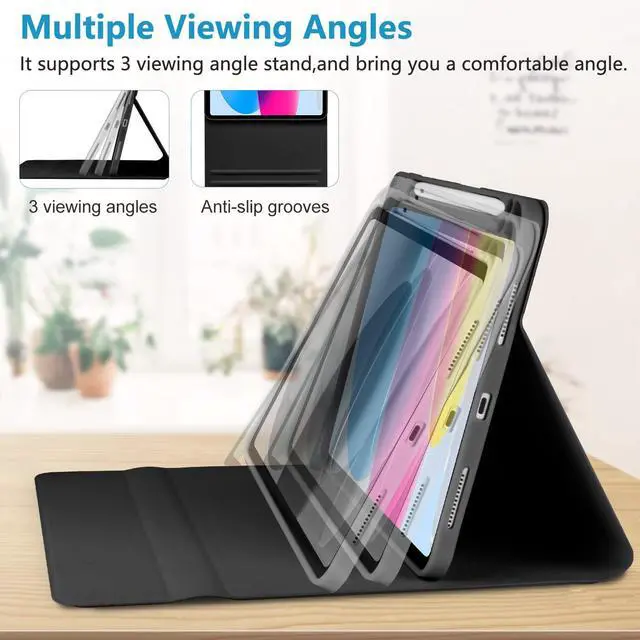 Alt view image 4 of 5 - aMZCaSE for iPad 10th Generation case with Keyboard 10.9 inch, 7 Color Backlight, Keyboard Case for iPad 10th Generation with Wireless Detachable Keyboard & Pencil Holder, Model: A2696 A2757 A2777