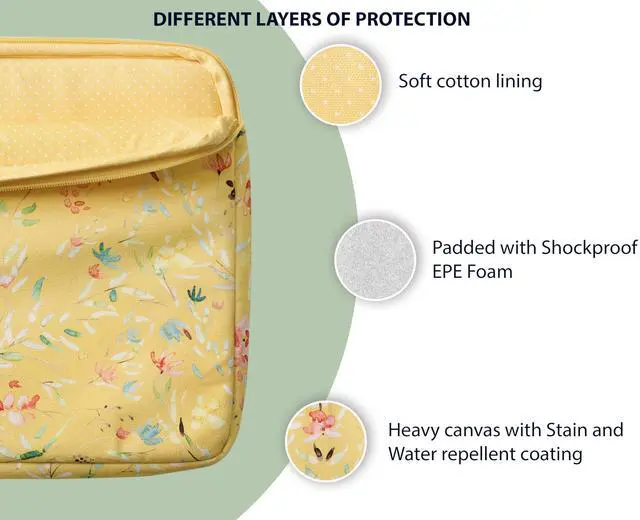 Alt view image 4 of 5 - Maison d'Hermine Laptop Bag with Pocket upto 15.6 inch Stain and water repellent Cotton canvas - Colmar