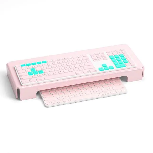 Alt view image 2 of 5 - BOSSCASA Acrylic Computer Keyboard Cover, Mechanical Keyboard Dust Cover PC Keyboard Cat Protector, Cat Keyboard Protector (1 Pack, Lightpink)