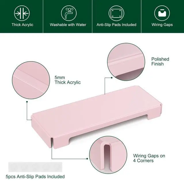 Alt view image 4 of 5 - BOSSCASA Acrylic Computer Keyboard Cover, Mechanical Keyboard Dust Cover PC Keyboard Cat Protector, Cat Keyboard Protector (1 Pack, Lightpink)