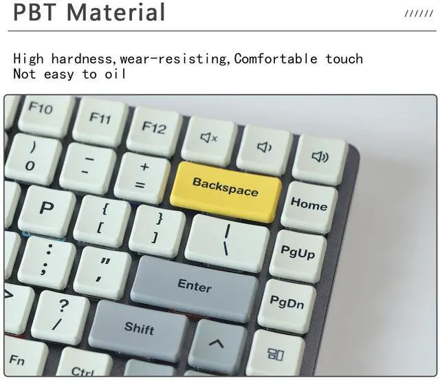 Alt view image 3 of 5 - Chocfox-Fans Keycaps Low Profile PBT Keycaps for Kailh Chocolate Switch Mechanical Keyboard (Ergo Kit)