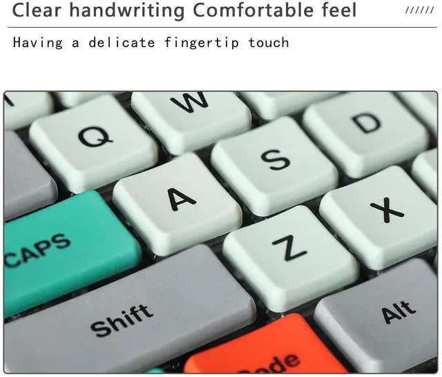Alt view image 5 of 5 - Chocfox-Fans Keycaps Low Profile PBT Keycaps for Kailh Chocolate Switch Mechanical Keyboard (Ergo Kit)