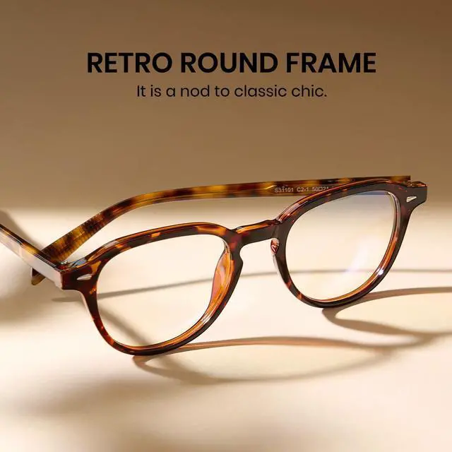 Alt view image 5 of 5 - Cyxus Blue Light Glasses Fashion Oval Computer Blue Ray Blocking Glasses Tr90 Frame Anti Glare Strain For Men Women 8554 Tortoiseshell