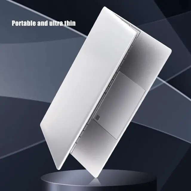 Alt view image 5 of 5 - 15.6 inch Laptop, 16GB Ultra Slim Fingerprint Gaming Laptop for Windows11, for N5095 Processor, 1920x1080 IPS HD Screen, Backlit Keyboard for Office, Silver (16G+512G)