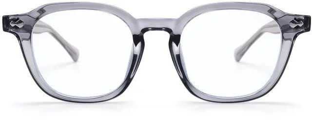 Alt view image 2 of 5 - Dollger Blue light Glasses for Women Men Non-prescription clear Square Frame Computer Screen Blue light Blocking Eyeglasses Gray