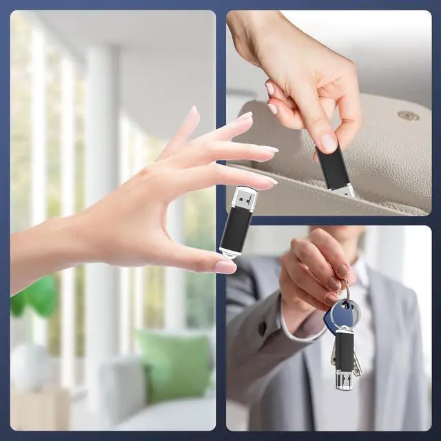 Alt view image 5 of 5 - EASTBULL 2.0 USB Bulk Flash Drive 8GB Flash Drives 50 Pack USB 2.0 Drive Bulk Memory Thumb Drive for Storage and Backup 8GB 50 Pack Black