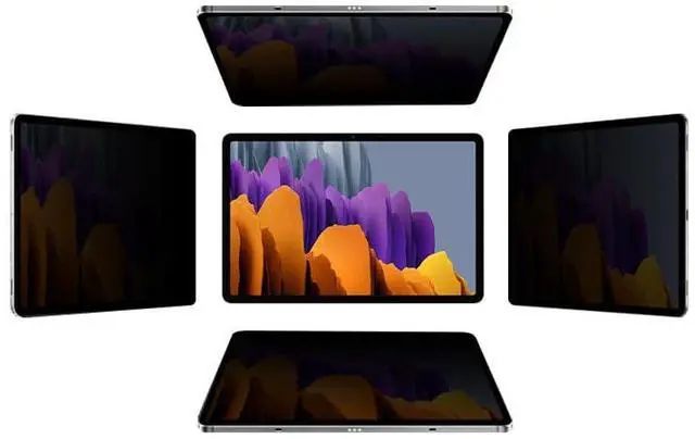 Alt view image 2 of 2 - DIACUBE Magnetic 4-Way 360 Degree Privacy Screen Protector for Galaxy Tab S8+/S7+/S7 Fe 12.4 Inch, Removable Reusable Anti-Spy Anti-Glare Anti-Fingerprint [Landscape and Portrait Mode at