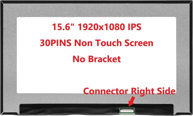 thumbnail image 2 of 15.6" LCD Screen Replacement For HP 15-F233WM 15-F272WM - 30 Pin LED Display 2 of 5