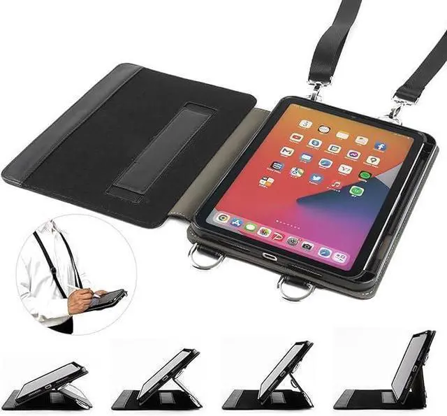 Main image of Hatagaya Slyda Compatible with iPad Mini 6, 8.3inches, Multi-Angle Stand case, Shoulder and Neck Holder, Holds a Stylus Pen