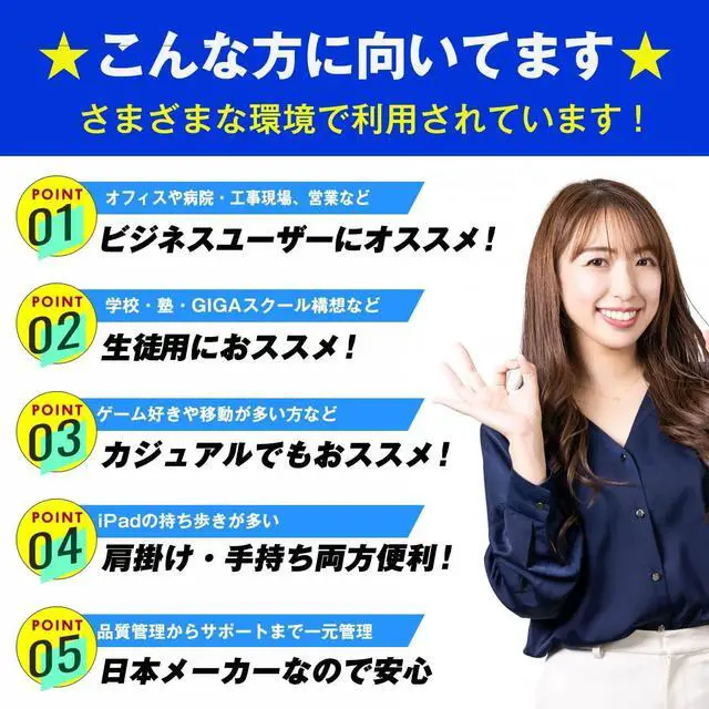 Alt view image 3 of 5 - Hatagaya Slyda Compatible with iPad Mini 6, 8.3inches, Multi-Angle Stand case, Shoulder and Neck Holder, Holds a Stylus Pen