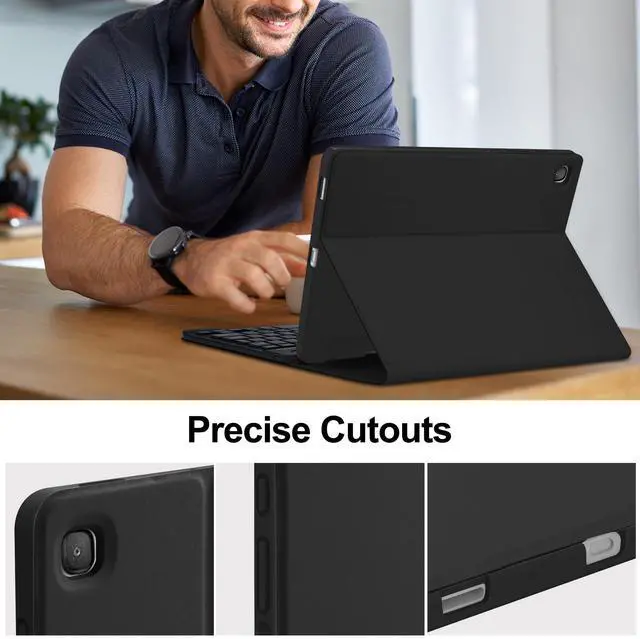 Alt view image 4 of 5 - kaidisen Backlit keyboard for iPad 10th Generation Keyboard Case with Mouse, Detachable Backlight Color Keyboard Case for iPad 10,Pink+White