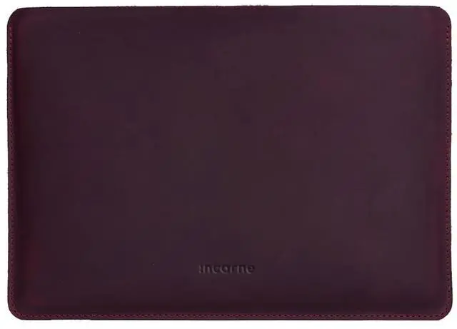 Main image of INCARNE Leather Laptop Caase 14 inch Compatible with MacBook Pro 14 inch Sleeve, Laptop Carrying Case Made for MacBook Pro 14", Genuine Leather, Burgundy
