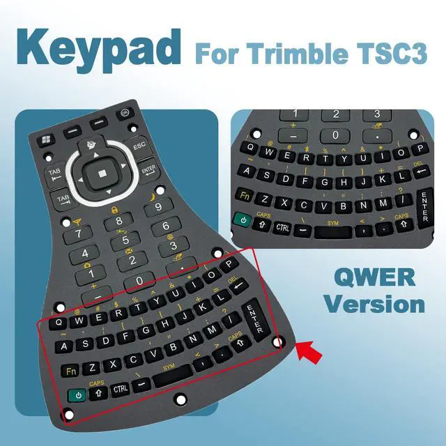 Alt view image 4 of 5 - JIEYUEXIN QWER Version Keypad Replace for TSC3 / Ranger 3 Data Collector, Keypad for Trimble TSC3 QWER Version RTK GPS Surveying Accessories