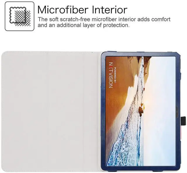 Alt view image 5 of 5 - JRTAL Compatible with TCL Tab 10 5G Keyboard Case,Premium Vegan PU Leather Detachable Keyboard Cover for 10.1" TCL Tab 10 5G TCL-9183W Metro by T-Mobile Tablet(Not fit TCL Tab Pro 5G TCL-9198S),Blue