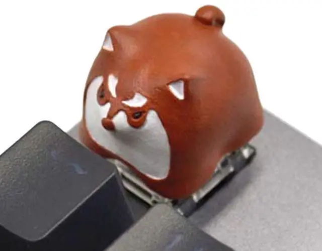 Main image of Kelendle Personalized Cute Dog Resin Keycap OEM Profile Keycap Esc Keycap for Mechanical Keyboard MX Switch R4 (Brown)