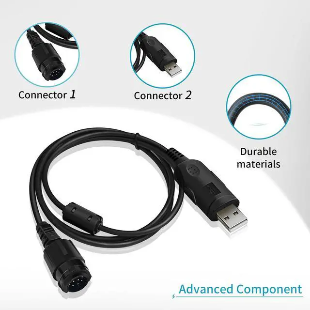 Alt view image 3 of 5 - HKN6184 USB Programming Cable for Motorola APX6500 APX7500 XTL2500 XTL1500 XTL5000 XPR4300 XPR4350 XPR4380 PM1500 APX1500 APX2500 APX4500 APX8500 Mobile Radi (2)