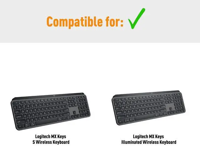 Alt view image 2 of 5 - LTGEM Case Compatible with Logitech MX Keys S/MX Mechanical/MX Keys Wireless Keyboard(Inside: 17.1"x6"x1.1"), Case Only