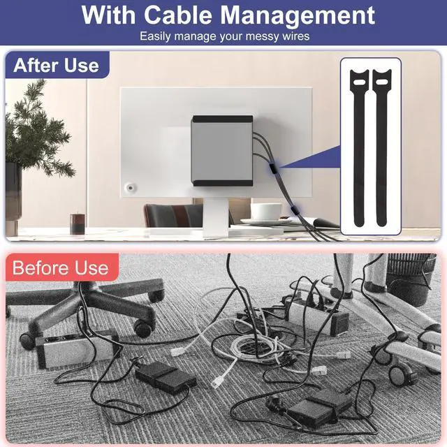 Alt view image 5 of 5 - Metal Mini PC Mount for Beelink SER8 Mini PC, SER6 Mini PC, EQR6 Mini PC, Mini PC Vesa Mount/ Wall Mount/ Under Desk Mount, Only for Beelink SER8, SER6, EQR6 Mini PC Wall Mount, Easy to Install, Black