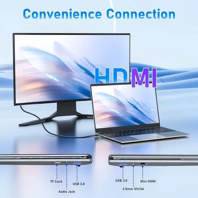 Alt view image 5 of 5 - NAIKLULU 14 Inch Laptop Computer,16GB RAM 512GB SSD,N5095 4C/4T Processor(up to 2.9Ghz),UHD Graphics,14" FHD 1920 * 1080 Display,WiFi 5,BT4.2,Backlit Keyboard