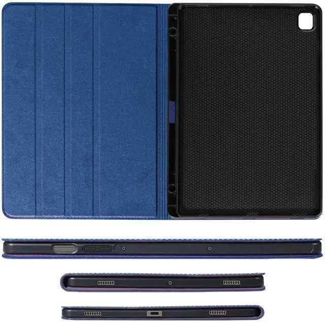 Alt view image 5 of 5 - NANRUIL for Samsung Galaxy Tab S9/10 Ultra 14.6 inch Case with S Pen Holder 2023/2024 Model(SM-X918U/X910/X916B/X920/X926) Genuine Leather Cover Protective Shell,Auto Wake/Sleep.Blue