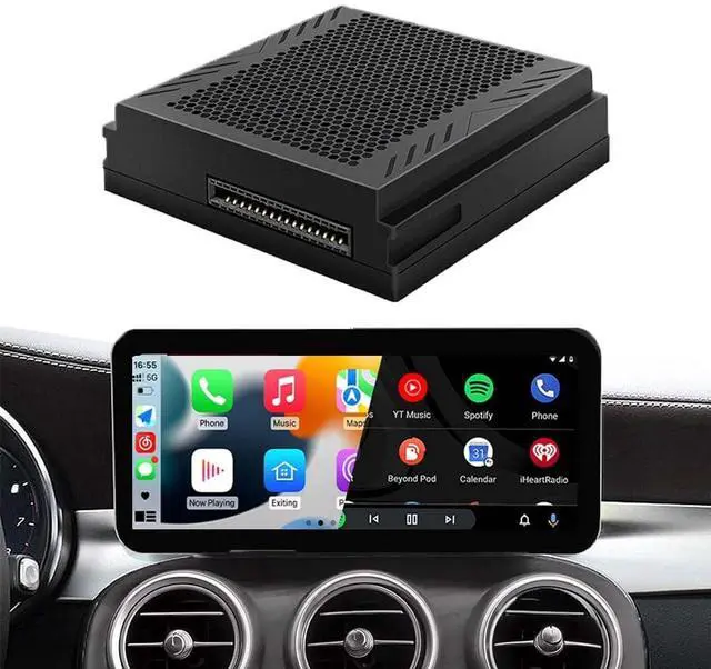 Alt view image 2 of 5 - Wireless Android Auto Receiver for Mercedes Benz A/B/C/E/CLA/GLA/CLS/GLK/ML/GL/SLK 2011-2015 Wireless CarPlay Android Auto for Benz NTG 4.5/4.7 System with Bluetooth, Mirror Link, Camera, USB
