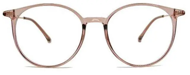 Alt view image 3 of 5 - Optik U Blue Light Blocking Glasses for Women Round Frame (Pink)