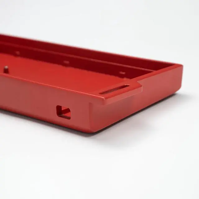 Alt view image 3 of 5 - Sumgsn H60 Aluminum Keyboard Case 60% Red Customize Keyboard Housing Fit for wooting Keyboards Rakka 61/64 Mechanical Keyboard