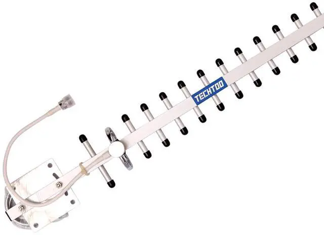 Alt view image 3 of 5 - TECHTOO WiFi Antenna 2.4GHz 18dBi High Gain Yagi Directional Antenna Booster with N Female Connector for Network Router/Reapter/USB Adapter/Extension Network PCI Card/Security Camera