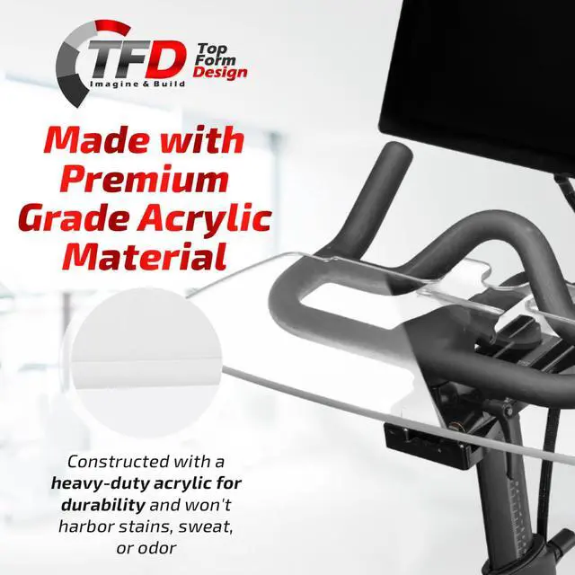 Alt view image 4 of 5 - TFD Sidewinder V2 Tray| Improved Sidewinder Tray for Peloton Bike (Original Gen 3 only) | Laptop Desk Tray - Premium Holder for Laptop, Tablet, Phone, Books & More - The Ultimate Peloton Accessories