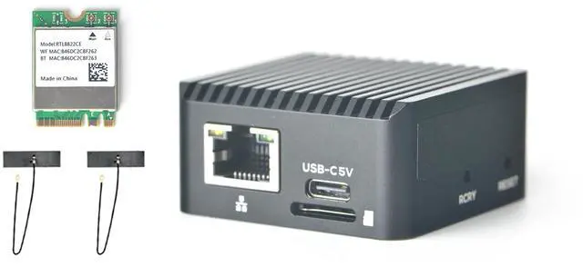 Main image of NanoPi Zero2 Mini WiFi Router, Portable Fast GigE Computer, 1GB/2GB LPDDR4X RAM Rockchip RK3528A SoC, 4K H265/H264 Decoder, Gigabit Ethernet Port for IoT Smart Gateway (1GB with M.2 WiFi Module)