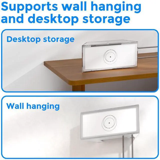 Alt view image 3 of 5 - Starlink Gen 3 Router Mount, Power Supply Mounting Bracket Kit, Starlink Gen 3 Router Can Be Wall Mounted and Desktop Flat, Made for Starlink Gen3 Standard Router
