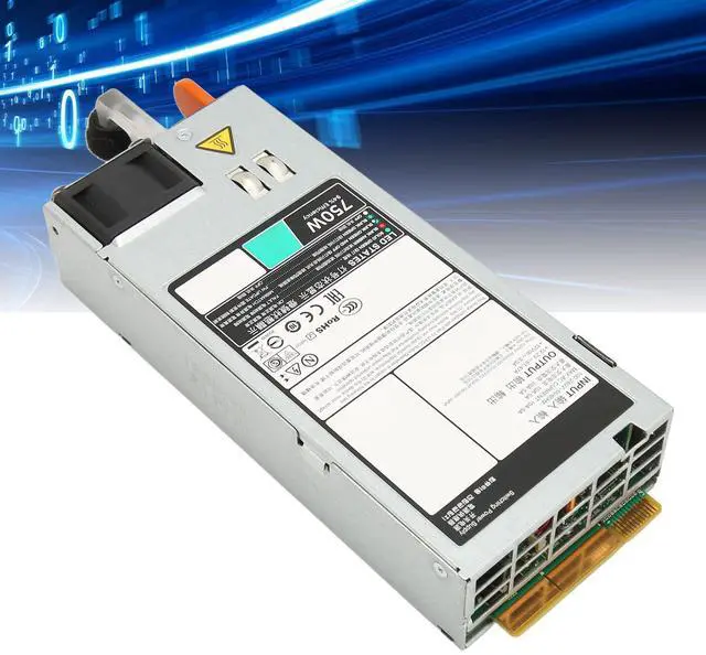 Alt view image 5 of 5 - D750E S6 Server Power Supply 100-240V, 750W EPP Server Power Supply Replacement with Cooling Fan, for DELL R530 R630 R730 R730XD T430 T630, etc.