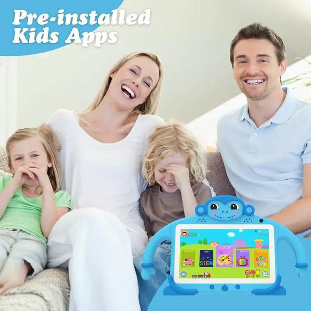 Alt view image 2 of 5 - Kids Tablet 7 inch Tablet for Kids 3-7 32GB ROM Toddler Tablet with YouTube WiFi Case, Kids Android Tablet for Kids Toddlers Kids Software Installed Parent Controls Lots of Content for Boys Girls