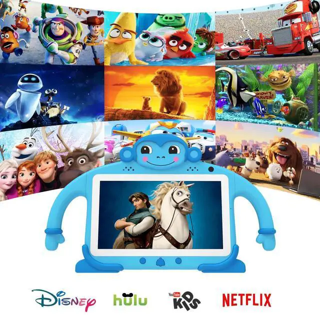 Alt view image 3 of 5 - Kids Tablet 7 inch Tablet for Kids 3-7 32GB ROM Toddler Tablet with YouTube WiFi Case, Kids Android Tablet for Kids Toddlers Kids Software Installed Parent Controls Lots of Content for Boys Girls